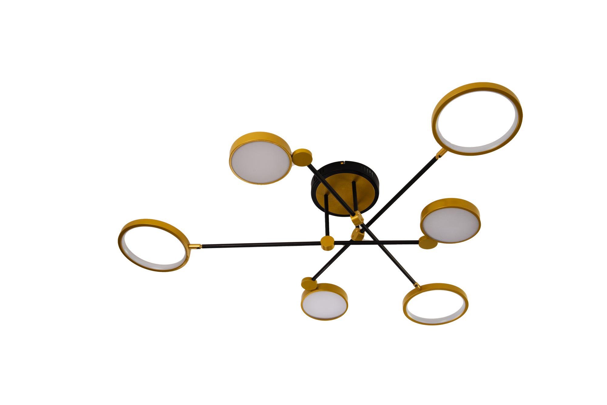 Люстра світлодіодна Valeso V LJ-4010 GD+BK акрилова (000041021)
