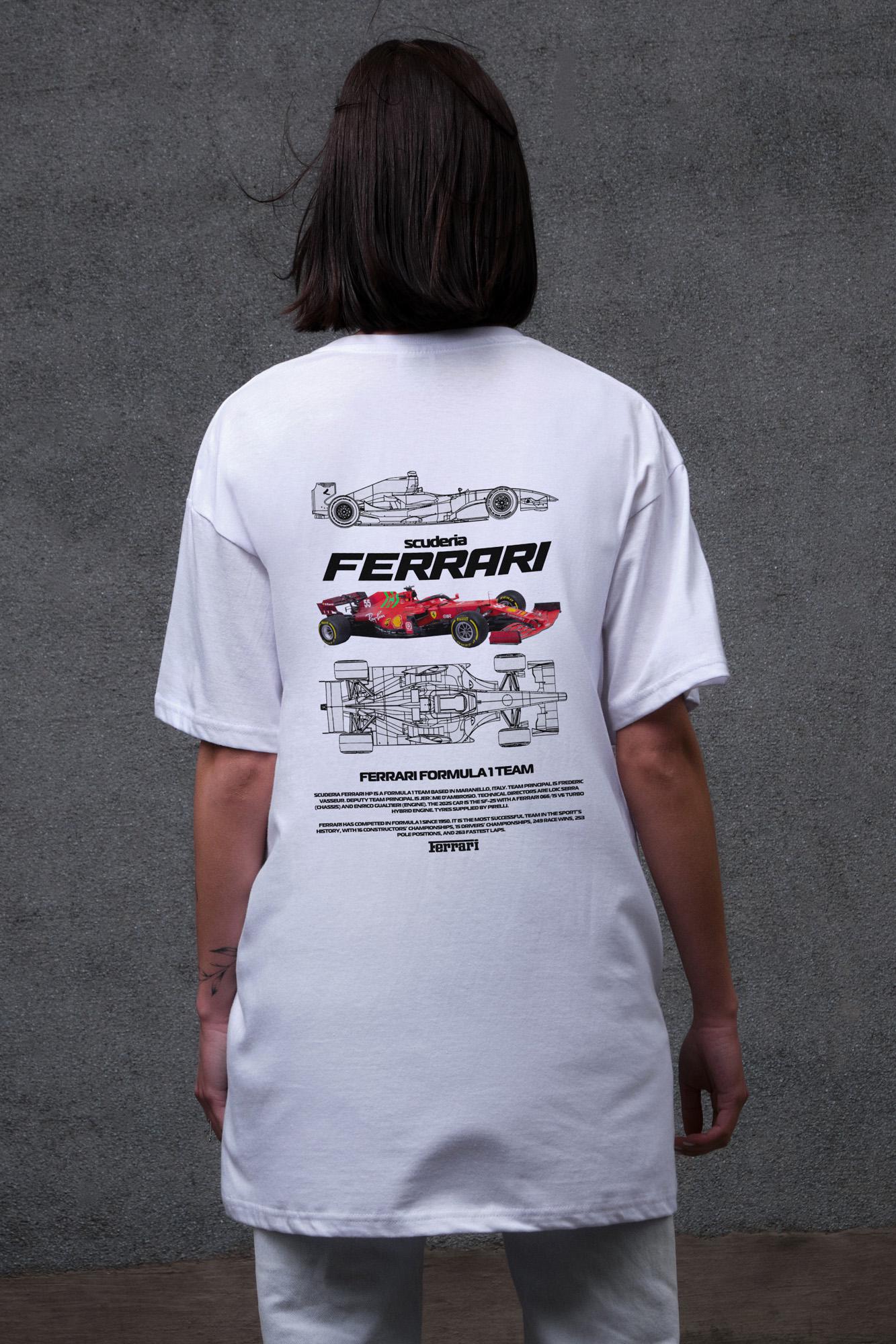 Футболка женская Without с принтом Ferrari оверсайз S/M White (S8049635) Футболка женская Without с принтом Ferrari оверсайз S/M White (S8049635)