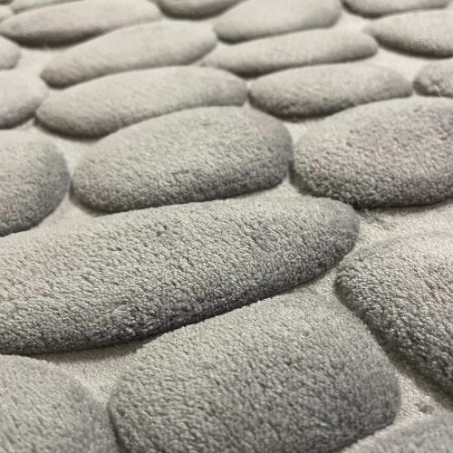 Набор ковриков в ванную и туалет Stone Premium Memory Foam 2в1 60х40/50х40 см Серый (NKS0003small) - фото 6 Набор ковриков в ванную и туалет Stone Premium Memory Foam 2в1 60х40/50х40 см Серый (NKS0003small) - фото 6