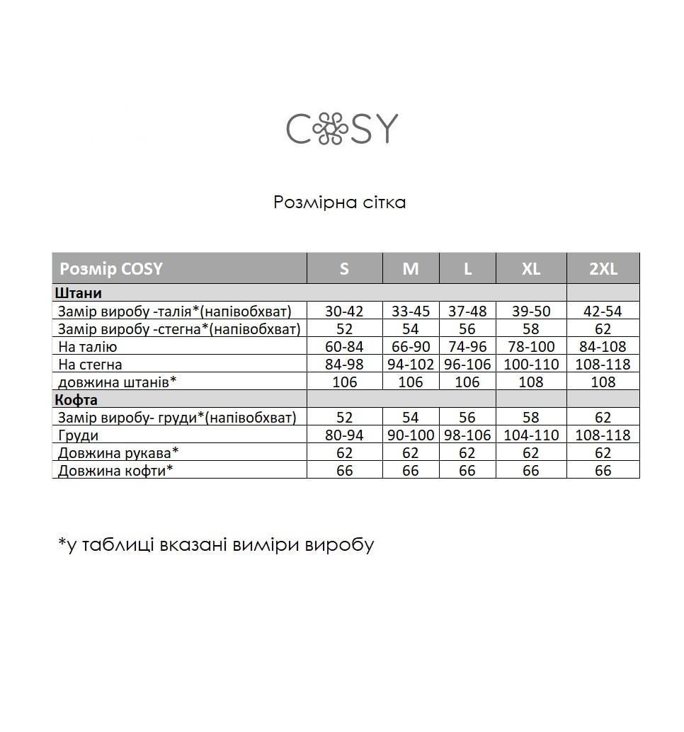 Пижама женская теплая COSY Теплик L Серый (VEL031) - фото 3