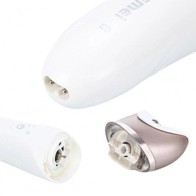 Эпилятор аккумуляторный Kemei KM-8001 Золотисто-белый - фото 10 Эпилятор аккумуляторный Kemei KM-8001 Золотисто-белый - фото 10