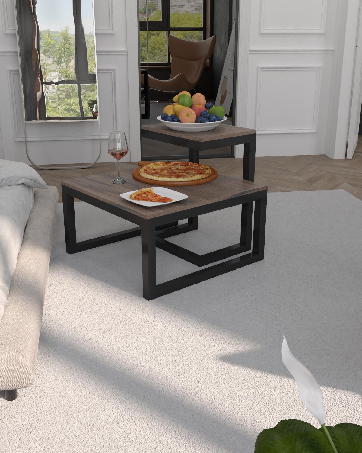 Стол модульный EcoLoft DuoNest DSP-1426-8 в стиле лофт Дуб Ливорно (DSP-1426-8)