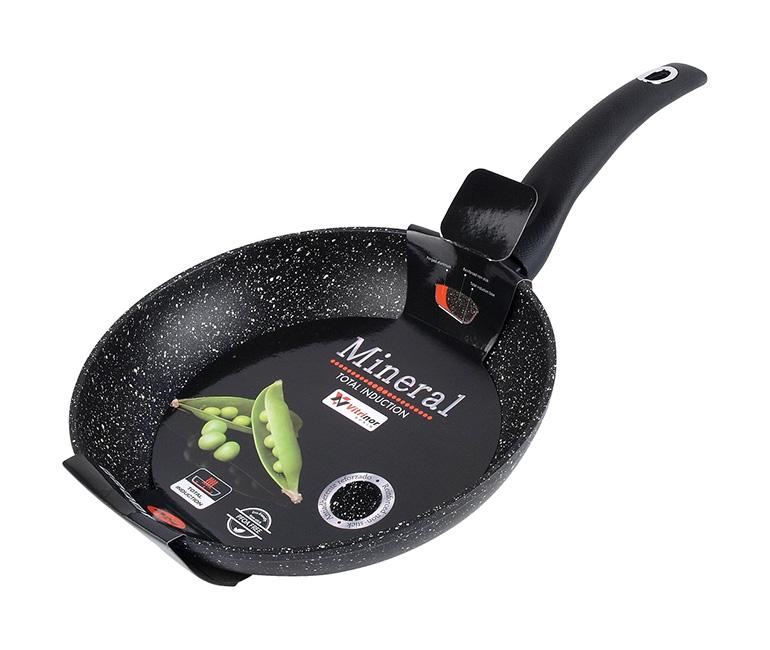 Сковорода Vitrinor Mineral Ø 22 см с гранитным антипригарным покрытием Black (VI-1224304)