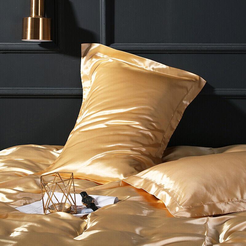 Комплект постільної білизни Moka Textile полуторний та додаткові 2 наволочки 50х70 см/70х70 см Золотий/Білий (2392407194) - фото 4 Комплект постільної білизни Moka Textile полуторний та додаткові 2 наволочки 50х70 см/70х70 см Золотий/Білий (2392407194) - фото 4