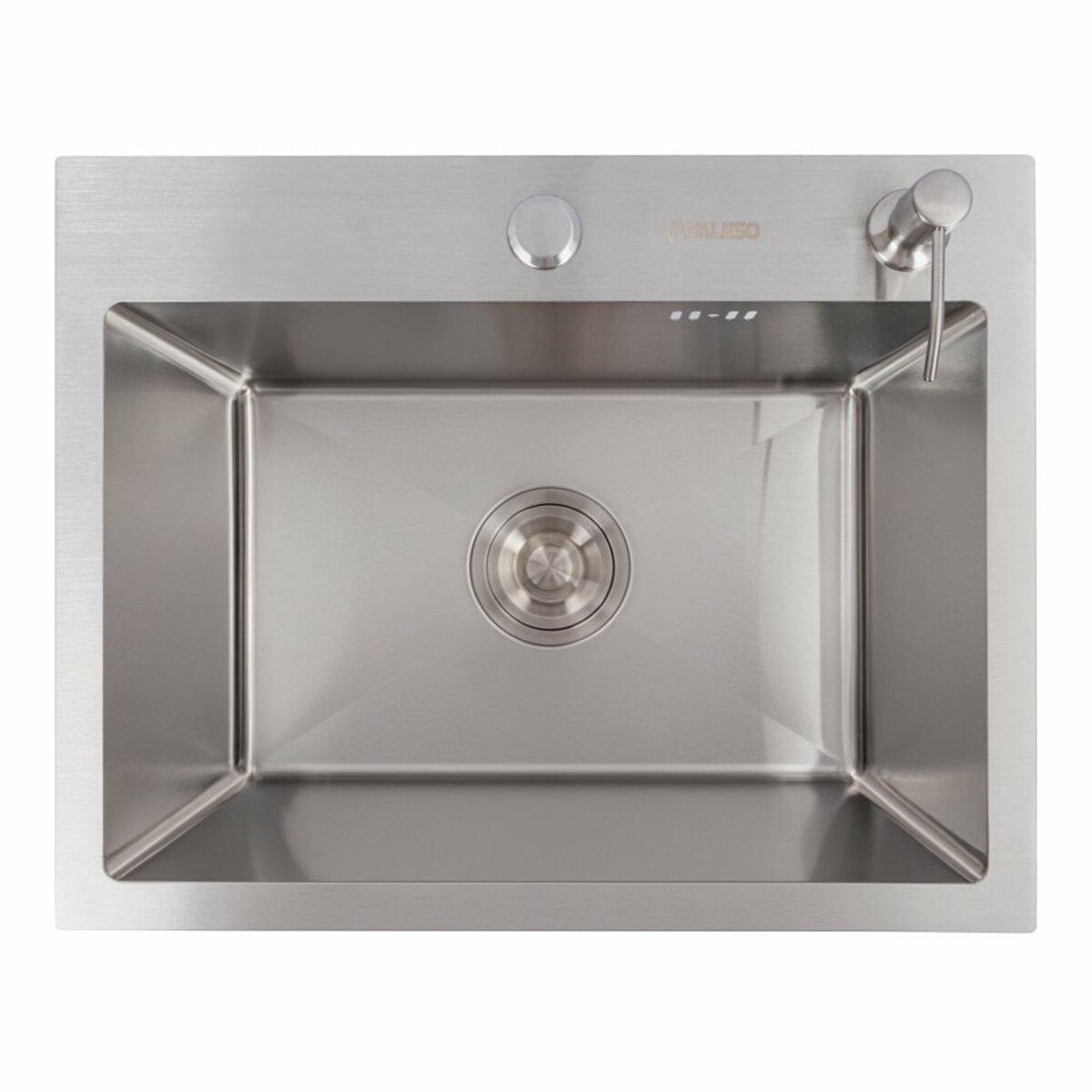 Мойка кухонная Valeso Handmade нержавеющая сталь 3,0/0,8 50х40 см (26566363)