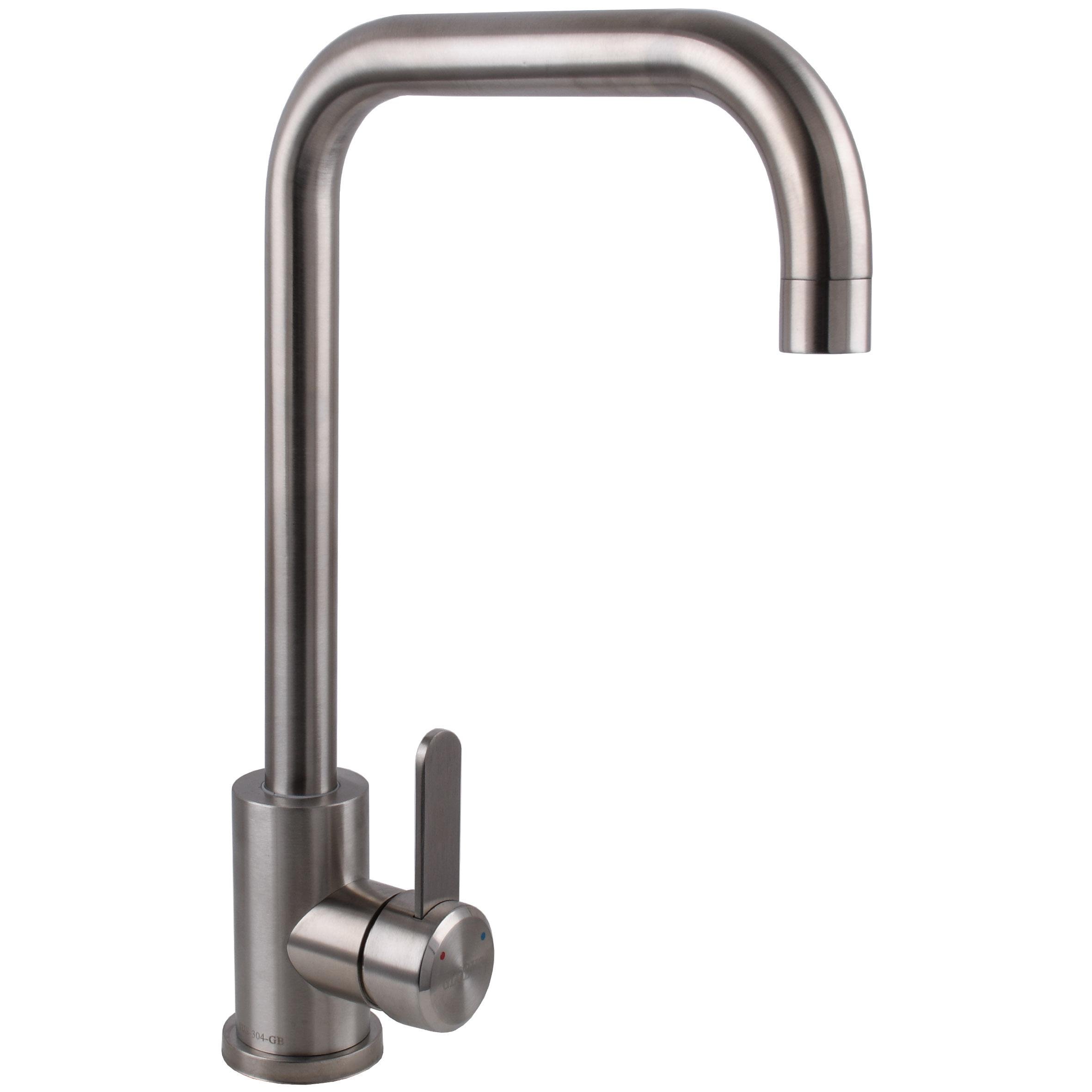 Змішувач для кухні Globus Lux Alpen 000030462 одноважільний Сатин (271144)