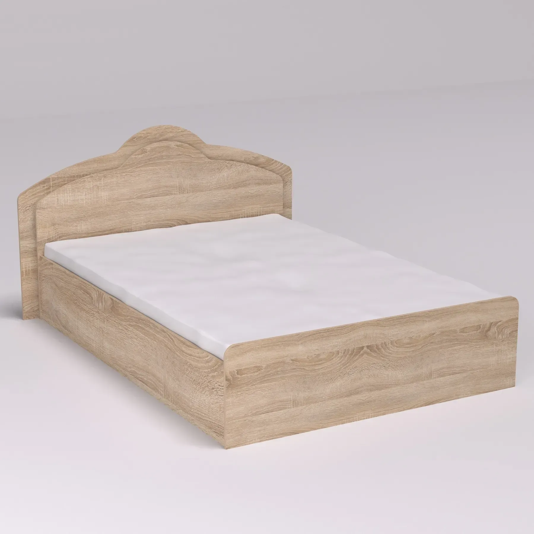 Кровать двуспальная Kontinent 180х200 см Дуб Сонома (52945766) - фото 1 Кровать двуспальная Kontinent 180х200 см Дуб Сонома (52945766) - фото 1