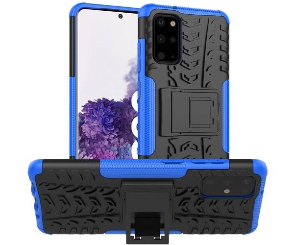 Бронированный чехол Armored Case для Samsung Galaxy S20 Plus Синий