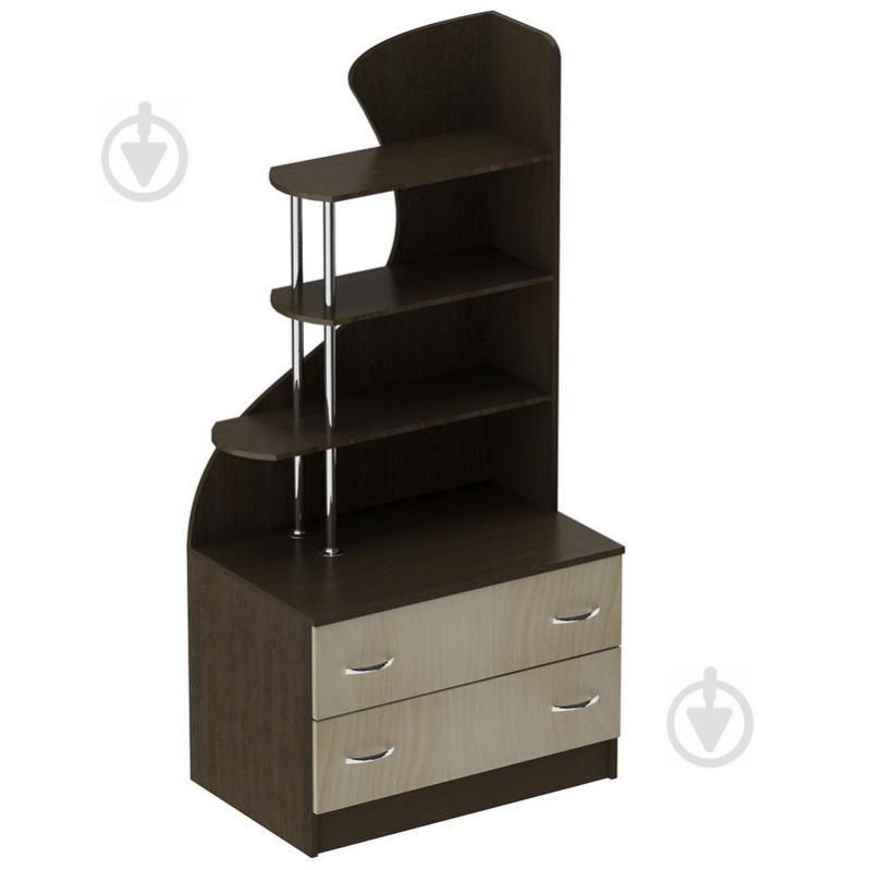 Комод с надстройкой Тиса Мебель К-82 Венге/Дуб молочный Комод с надстройкой Тиса Мебель К-82 Венге/Дуб молочный