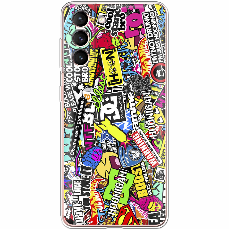 Чехол BoxFace Samsung G991 Galaxy S21 Multicolored Inscriptions Прозрачный силикон (41709-up880-41709)