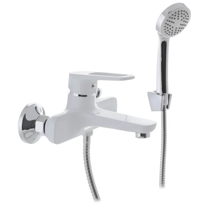 Смеситель для ванны MIXXUS Nevada 009 Euro с коротким изливом Белый (MI5800)