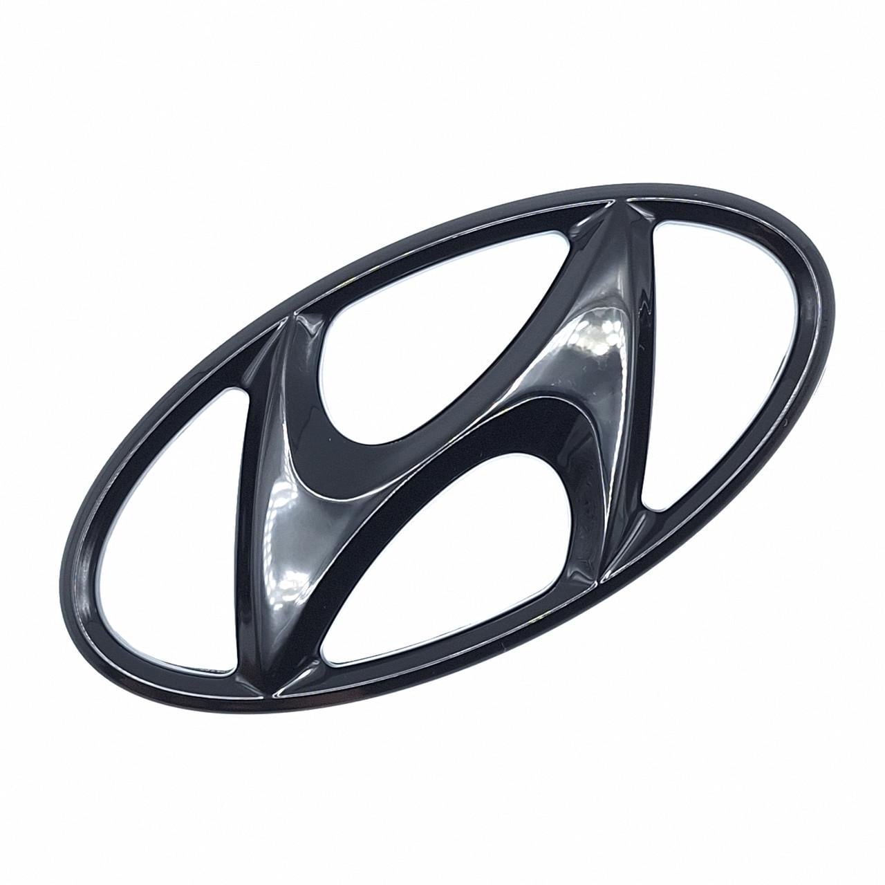 Емблема Hyundai 115х58 мм Чорний глянцевий (2161339856)