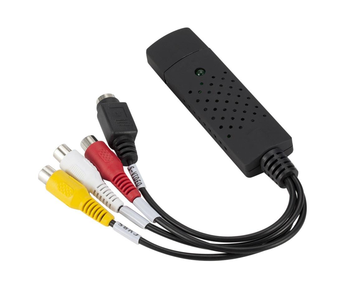 Видеоконвертер USB 2,0 VHS to DVD плата видеозахвата RCA/S-Video для оцифровки видео на ПК (00-00030414)