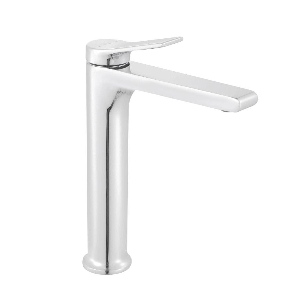 Смеситель для накладной чаши Qtap Arvin высокий латунный квадратный Хром глянец (QTARV269CRM48639)