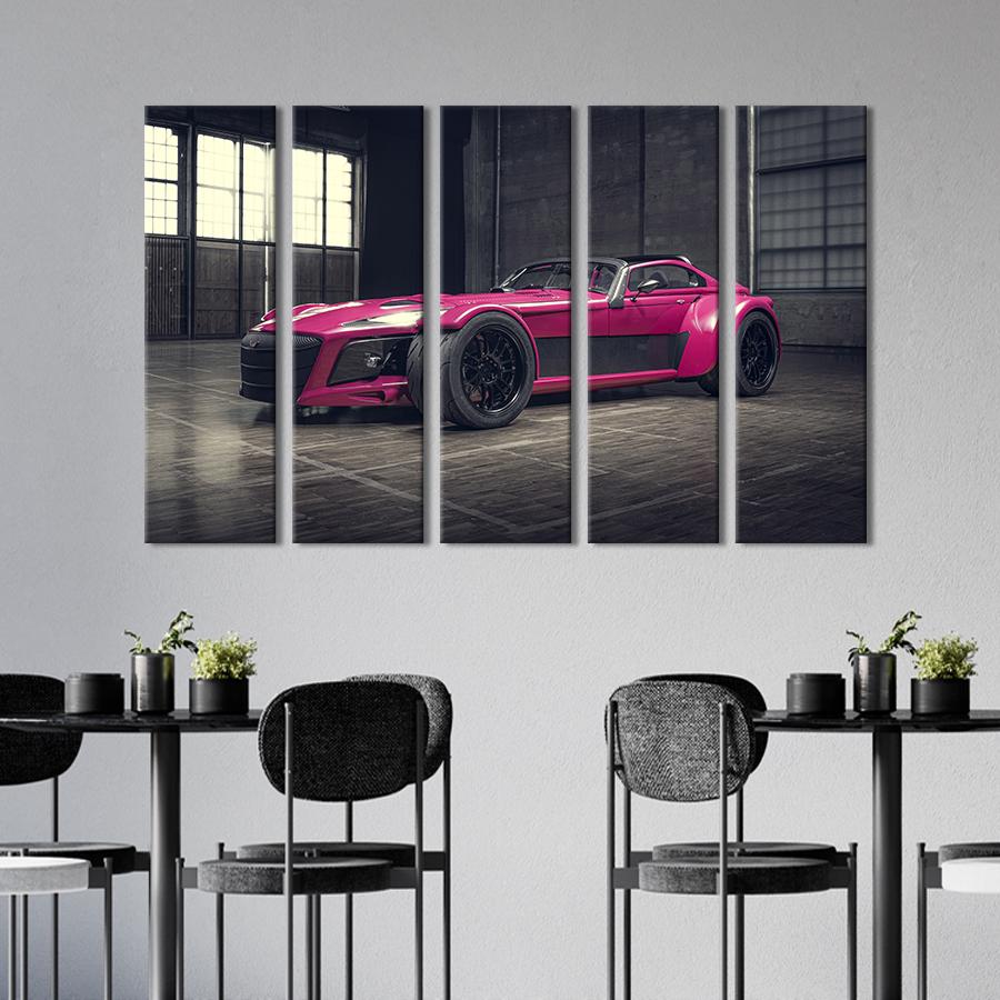 Картина на холсте Стильное яркое авто Donkervoort D8 GTO Individual 87x50 см (1383-51)