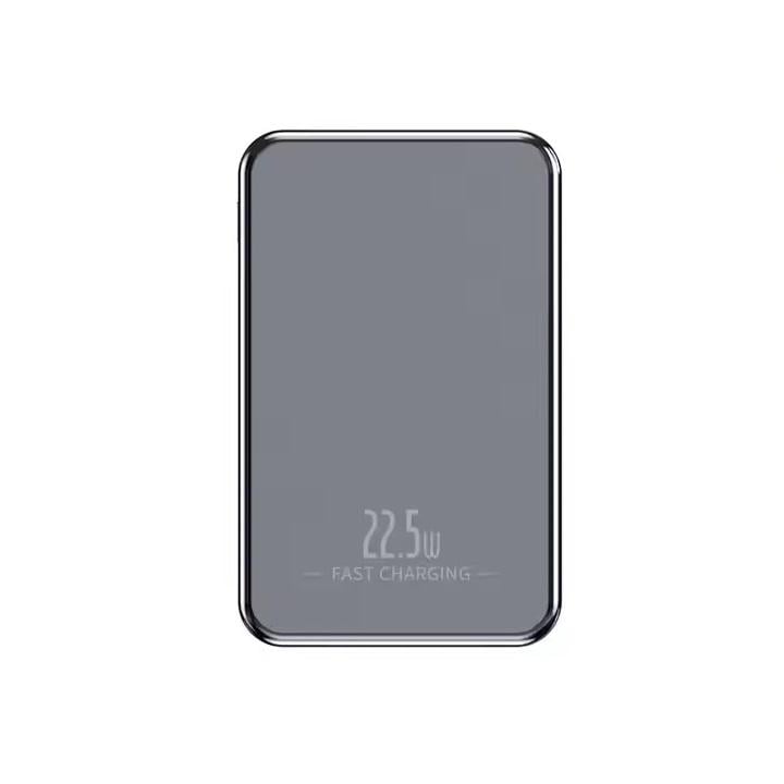 Повербанк беспроводной магнитный ультратонкий с беспроводной зарядкой 10000 мАч 20 Вт Grey (Powerbank_1_Grey)