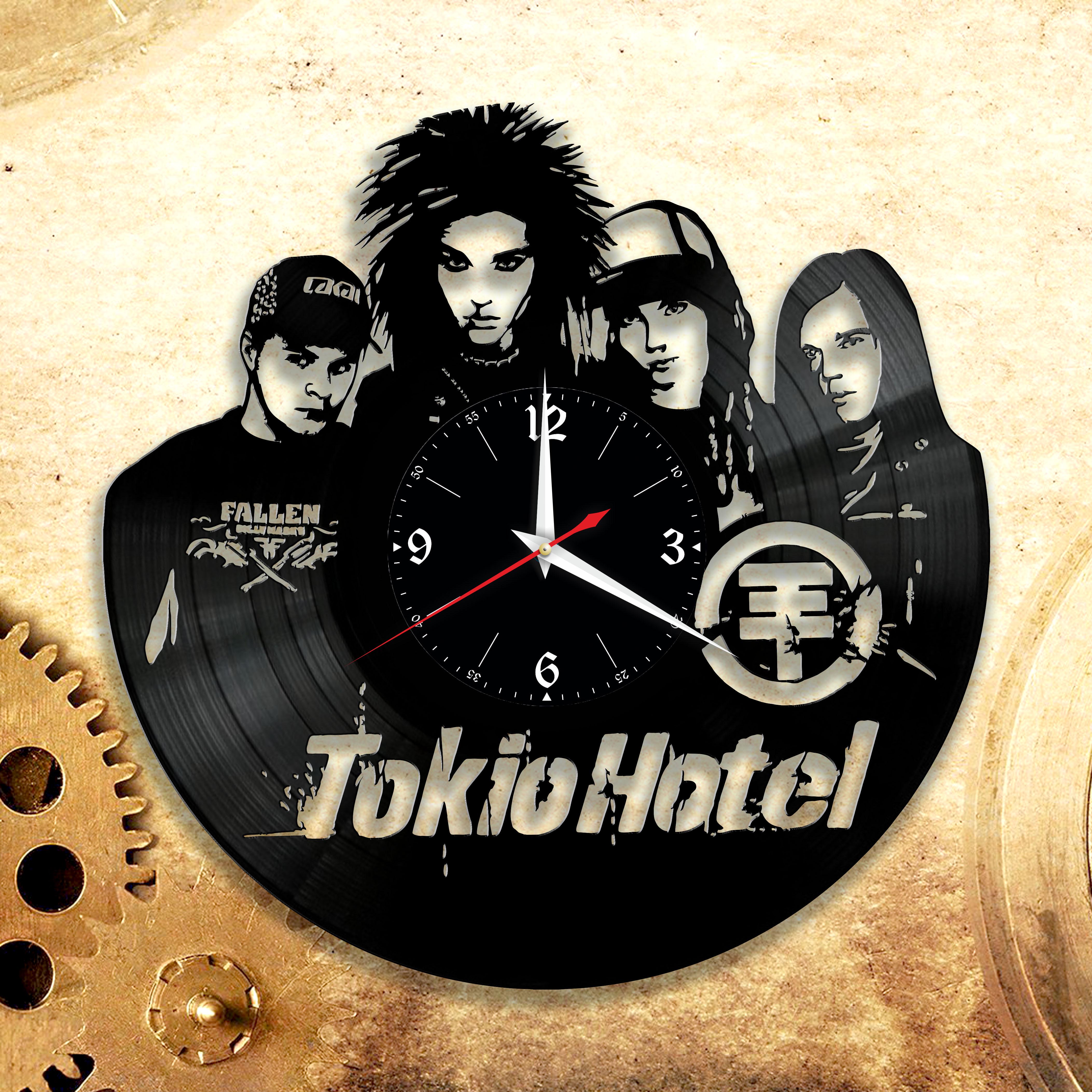 Часы настенные Tokio Hotel 3287 из виниловой пластинки