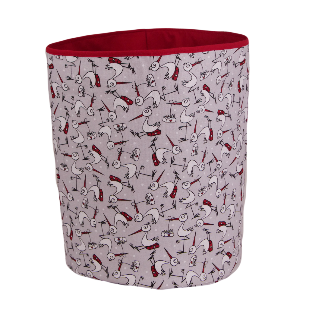Корзин для игрушек с отворотом аист 35х45 см хлопок (SH-3519-RFRBACO-UA-13) - фото 2