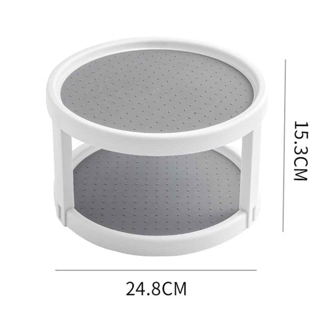 Поднос вращающийся двухярусный для кухни 25 см - фото 9 Поднос вращающийся двухярусный для кухни 25 см - фото 9