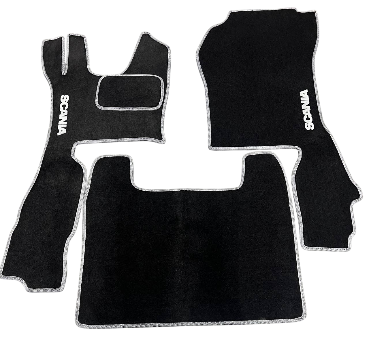 Килимки в салон ворсові для Scania R 410 R-серії ворс Преміум 5 шт. Чорний (27326721)