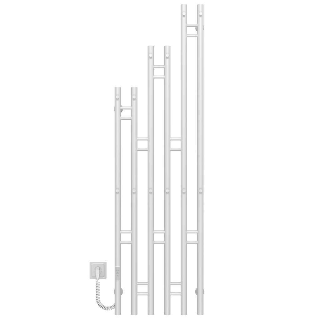 Полотенцесушитель электрический Deffi Adele П6 WD03 левое подключение нержавеющая сталь 400х1500 мм Белый (A.AD.150.40.6.EW1.L)