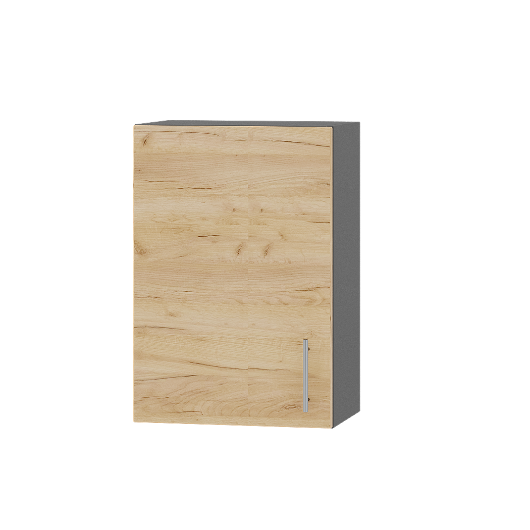 Шафа верхня Еверест Оптіма модуль Верх В01-500 50х30х72 см Дуб крафт золотий/Антрацит (05943)