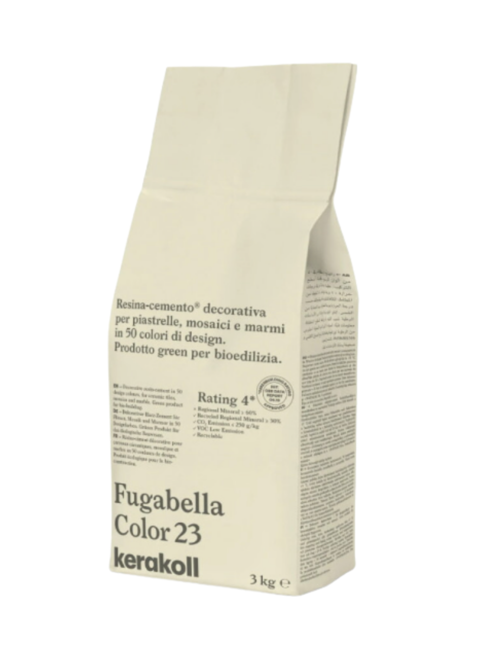 Фуга для швов Kerakoll Fugabella Color-23 3 кг Бежевый (KFG23) Фуга для швов Kerakoll Fugabella Color-23 3 кг Бежевый (KFG23)