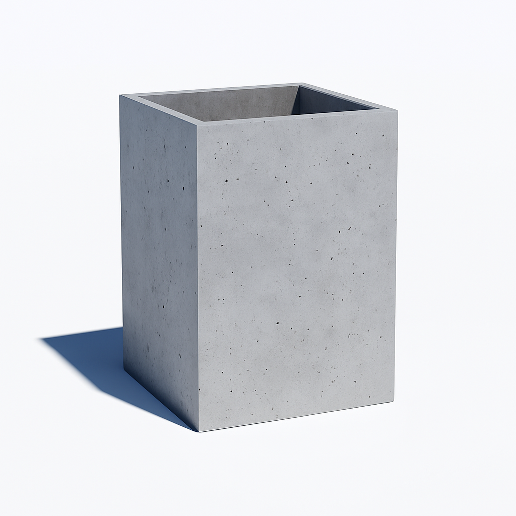 Вазон вуличний бетонний KV15 300х300х600 мм/55 кг/30 л (26483880)