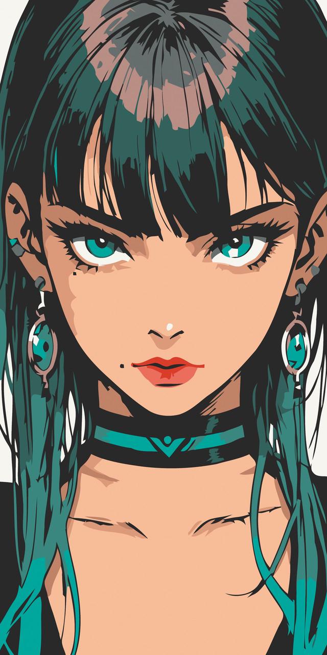 Картина по номерам ART CRAFT Девушка с пронзительным взглядом 40х80 см