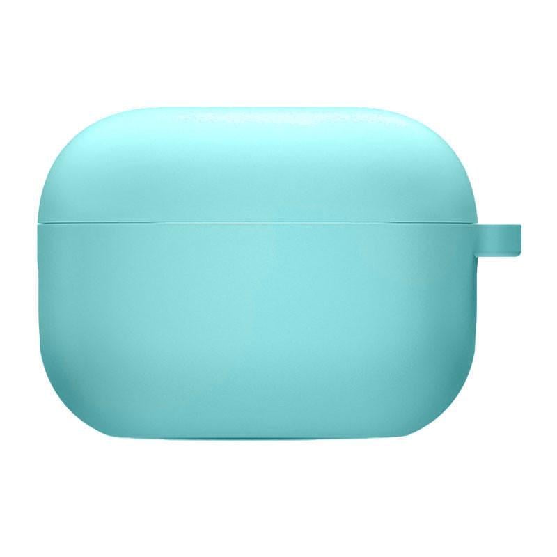 Футляр силіконовий Epik для навушників Airpods 4 з мікрофіброю Бірюзовий/Marine Green (00000075783_3)