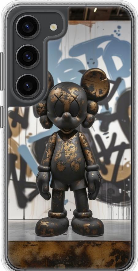 Чехол на Samsung Galaxy S23 Bronze kaws v2 (6098pc-2907-42517)