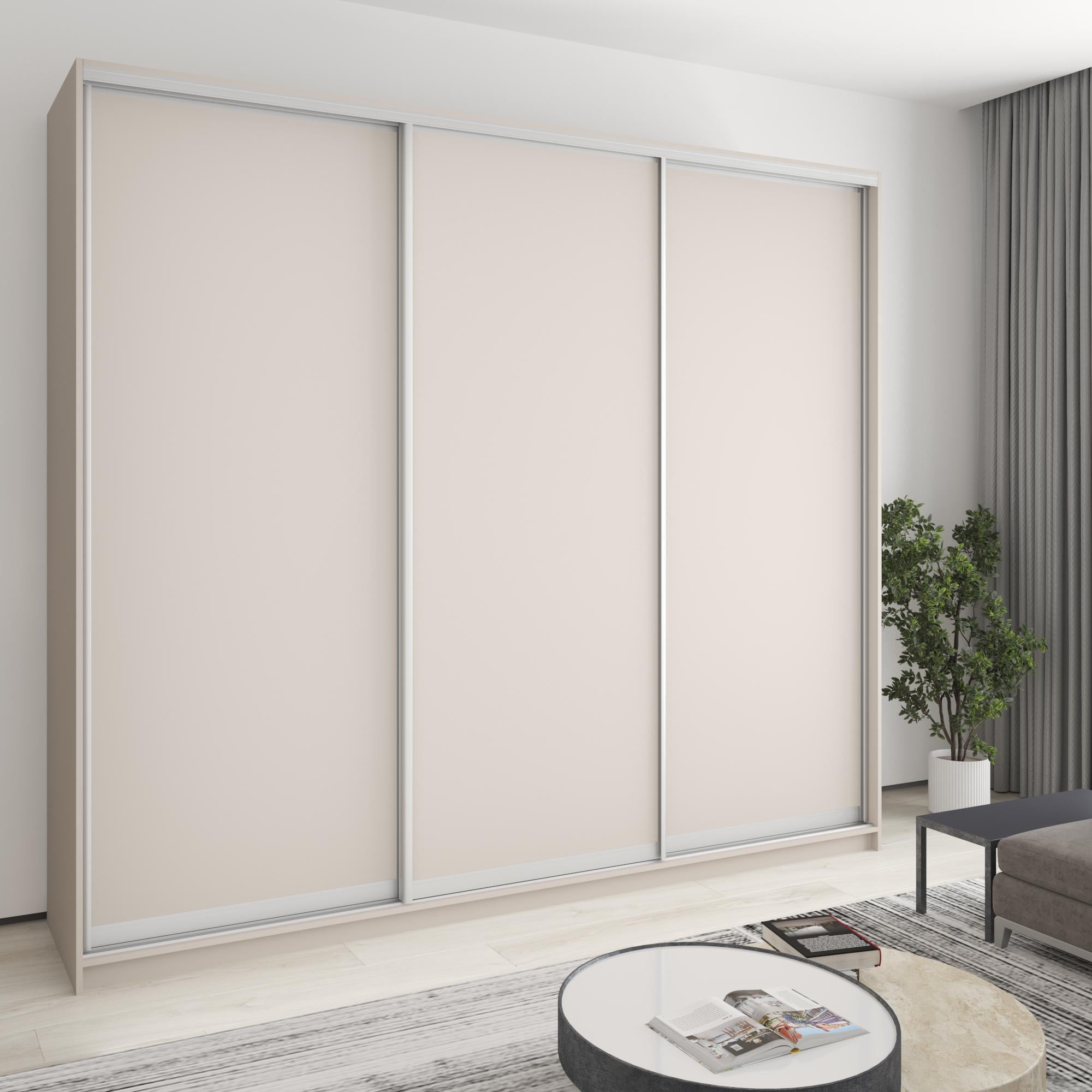 Шкаф-купе трехдверный MebelStar Уни AL 3 ДСП 270x60x240 см Кашемир (MBS-1913)