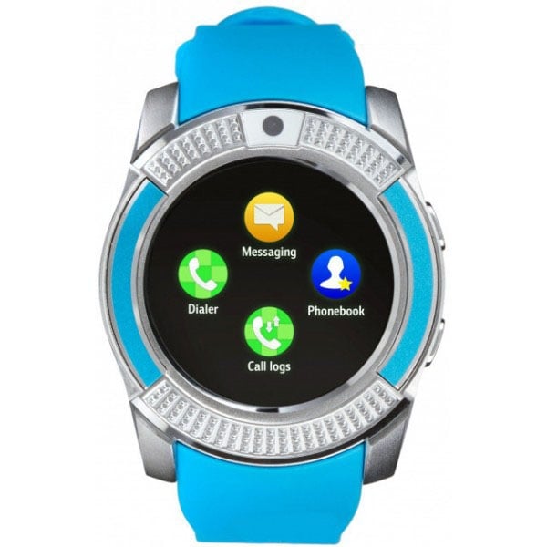 Смарт-годинник Smart Watch V8 Bluetooth з слотом під sim-карту 350 mAh Blue (tf4619) - фото 10