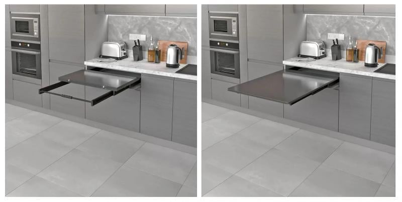 Механізм для висувного столу 600 мм. Антрацит (S-2140-А)