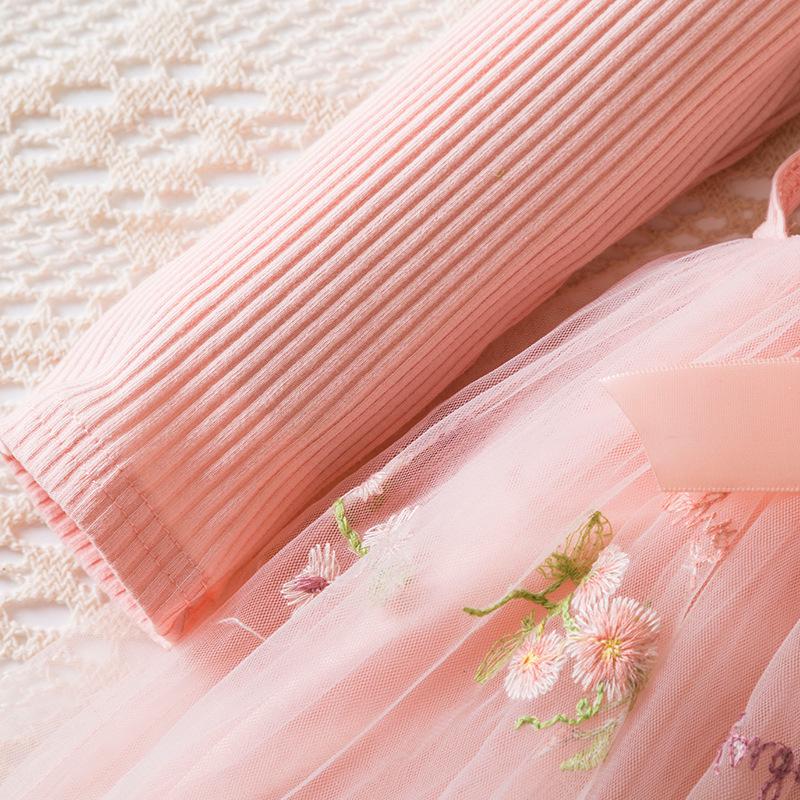 Сукня дитяча Флора з фатиновою спідницею та квітковою вишивкою 3 роки 100 см Рожевий (11122280500) - фото 4 Сукня дитяча Флора з фатиновою спідницею та квітковою вишивкою 3 роки 100 см Рожевий (11122280500) - фото 4