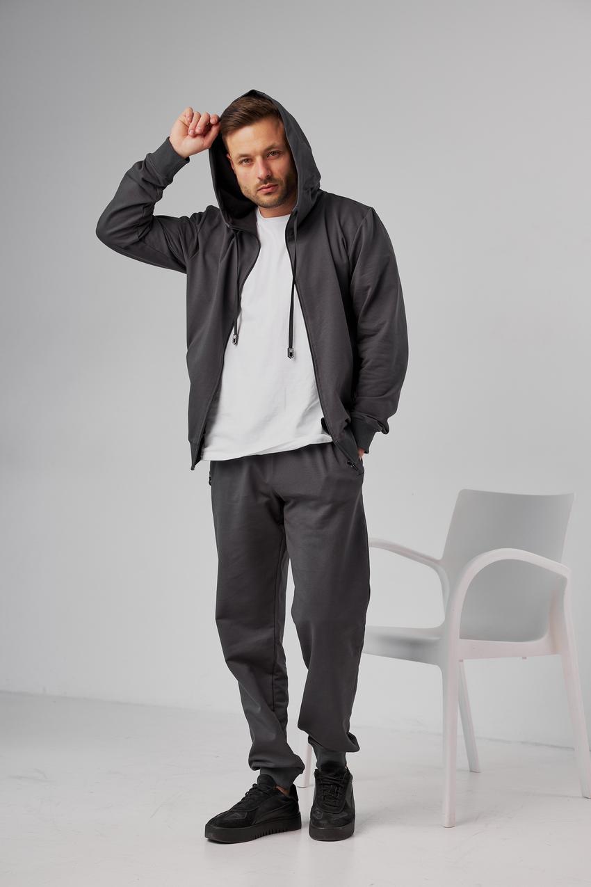 Костюм мужской спортивный М79.2 батал двухнитка XL Синий (695-1-63) - фото 3