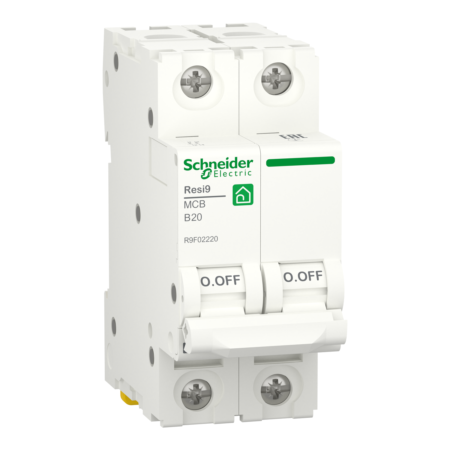 Автоматический выключатель Schneider Electric Resi9 B 2P 20А (R9F02220)