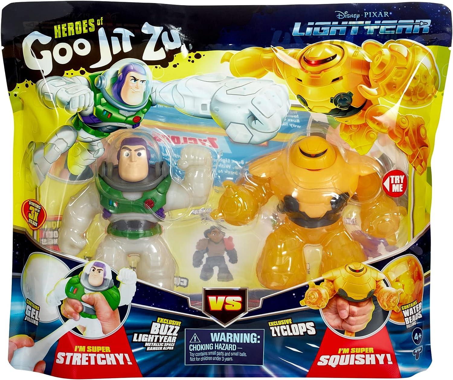 Набір з 2-х фігурок тягучок Heroes of Goo JIT Zu Disney Pixar Lightyear Buzz vs Zyclops - фото 2