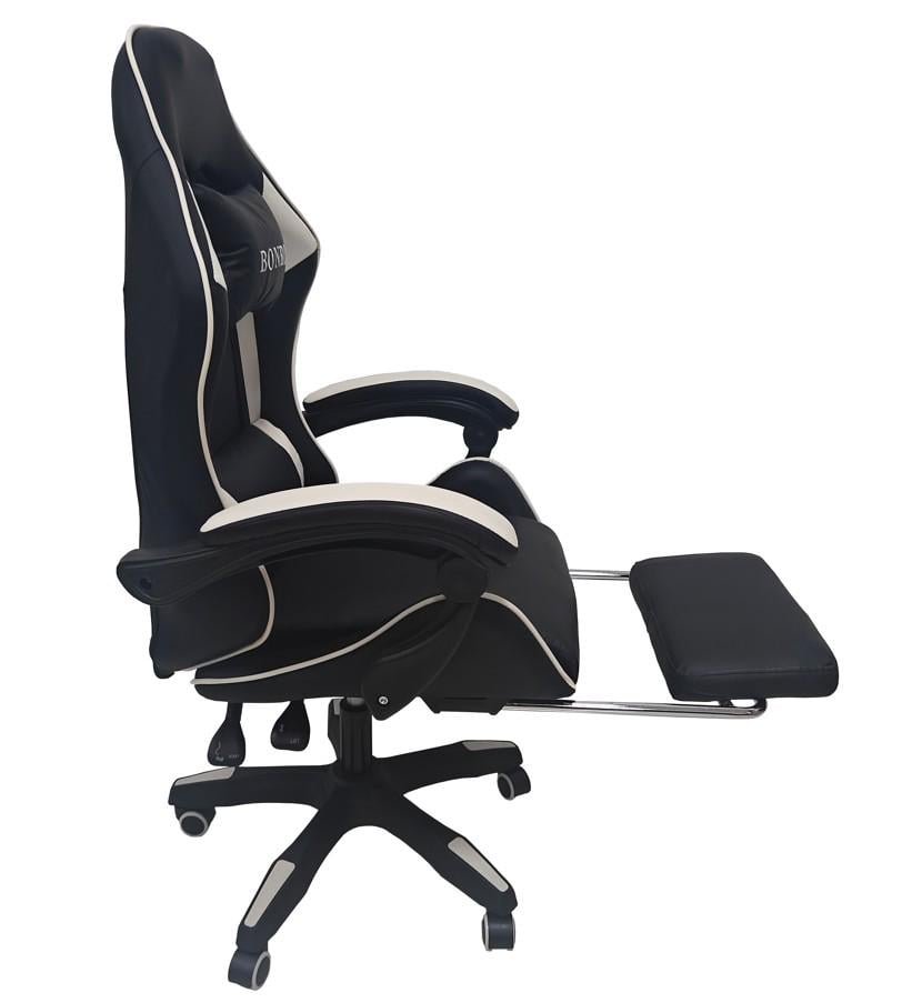 Кресло геймерское Bonro B-945 с подставкой для ног Черно-белый (29528879) - фото 5 Кресло геймерское Bonro B-945 с подставкой для ног Черно-белый (29528879) - фото 5