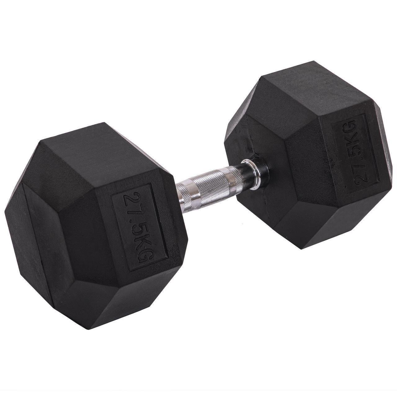 Гантель цельная Zelart TA-2679-27_5 шестигранная гексагональная обрезиненная 27,5 кг (2532858632) - фото 1 Гантель цельная Zelart TA-2679-27_5 шестигранная гексагональная обрезиненная 27,5 кг (2532858632) - фото 1