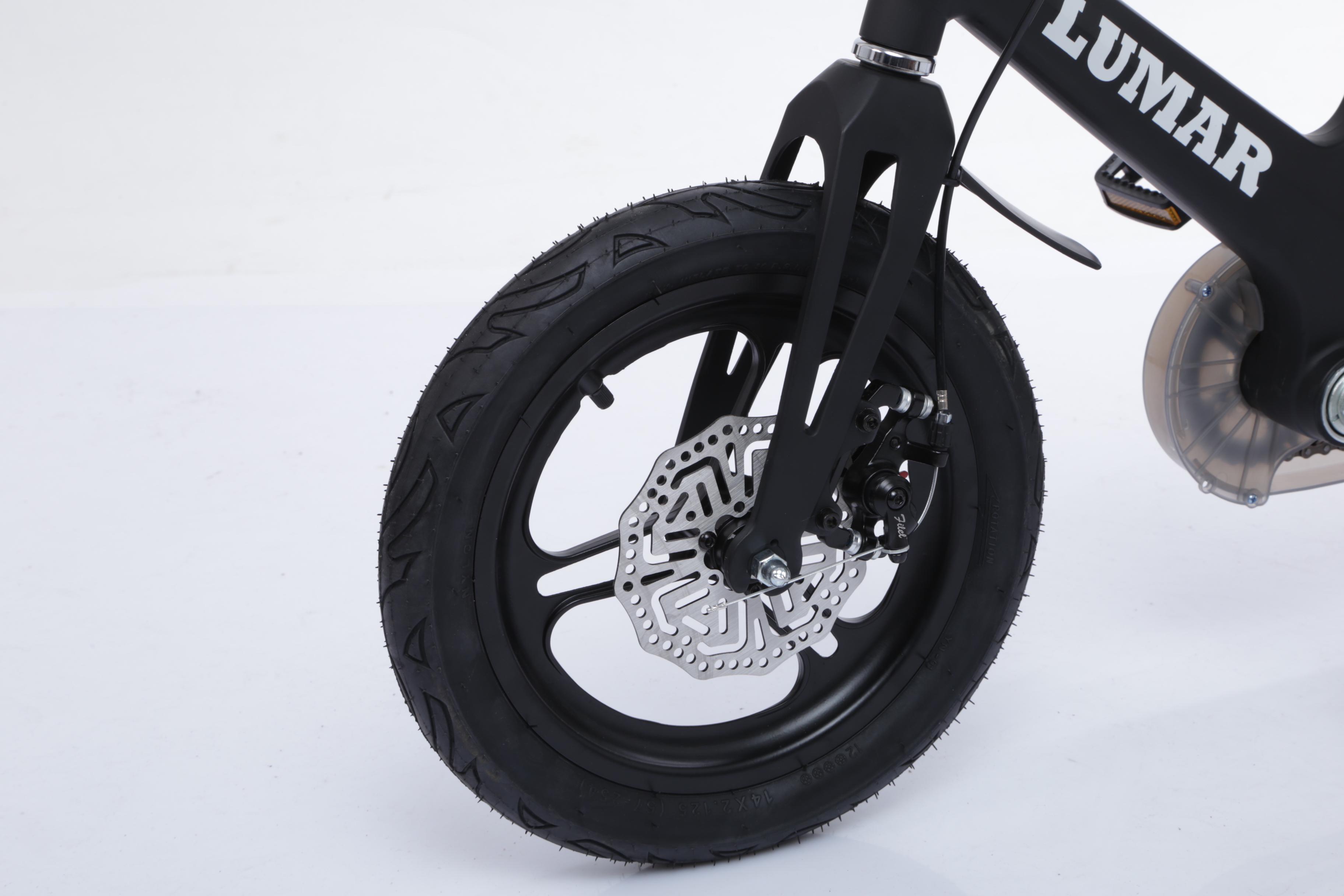 Магнієвий дитячий велосипед LUMAR 18'' Чорний матовий (1802) - фото 7