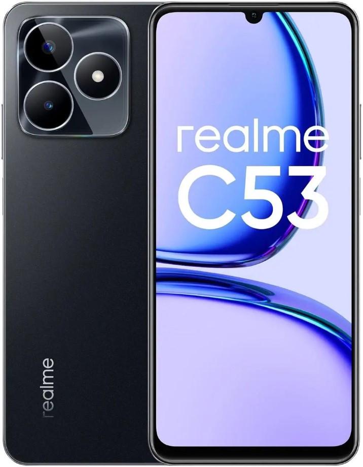 Смартфон Realme C53 8/256 Гб Global Version Feather Black - фото 1 Смартфон Realme C53 8/256 Гб Global Version Feather Black - фото 1