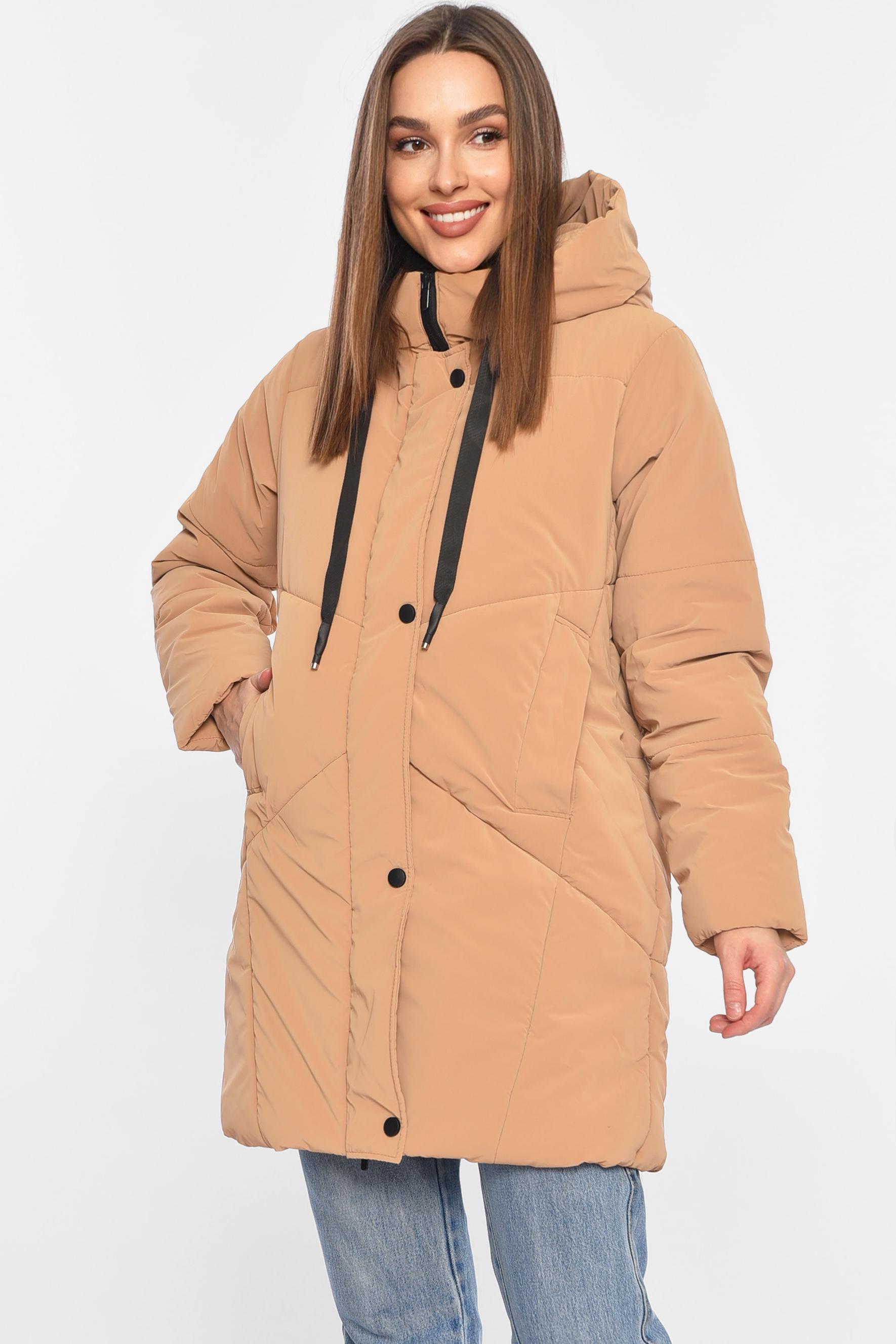 Куртка женская демисезонная S Темно-бежевый (196418) - фото 2