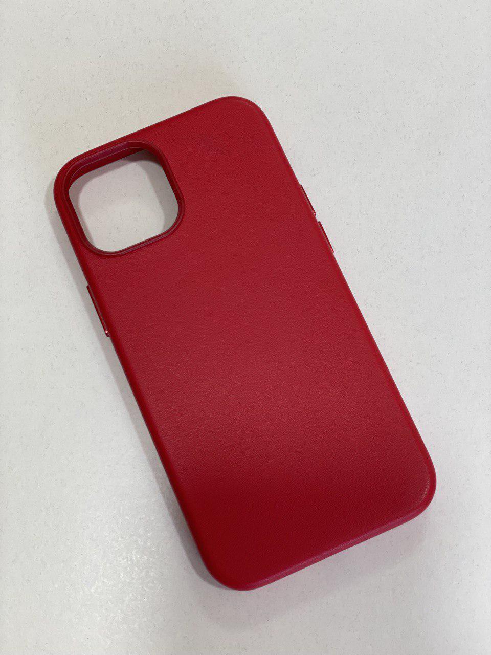 Чохол для iPhone 13 mini / Case with MagSave / Eco leather / червоний - фото 1