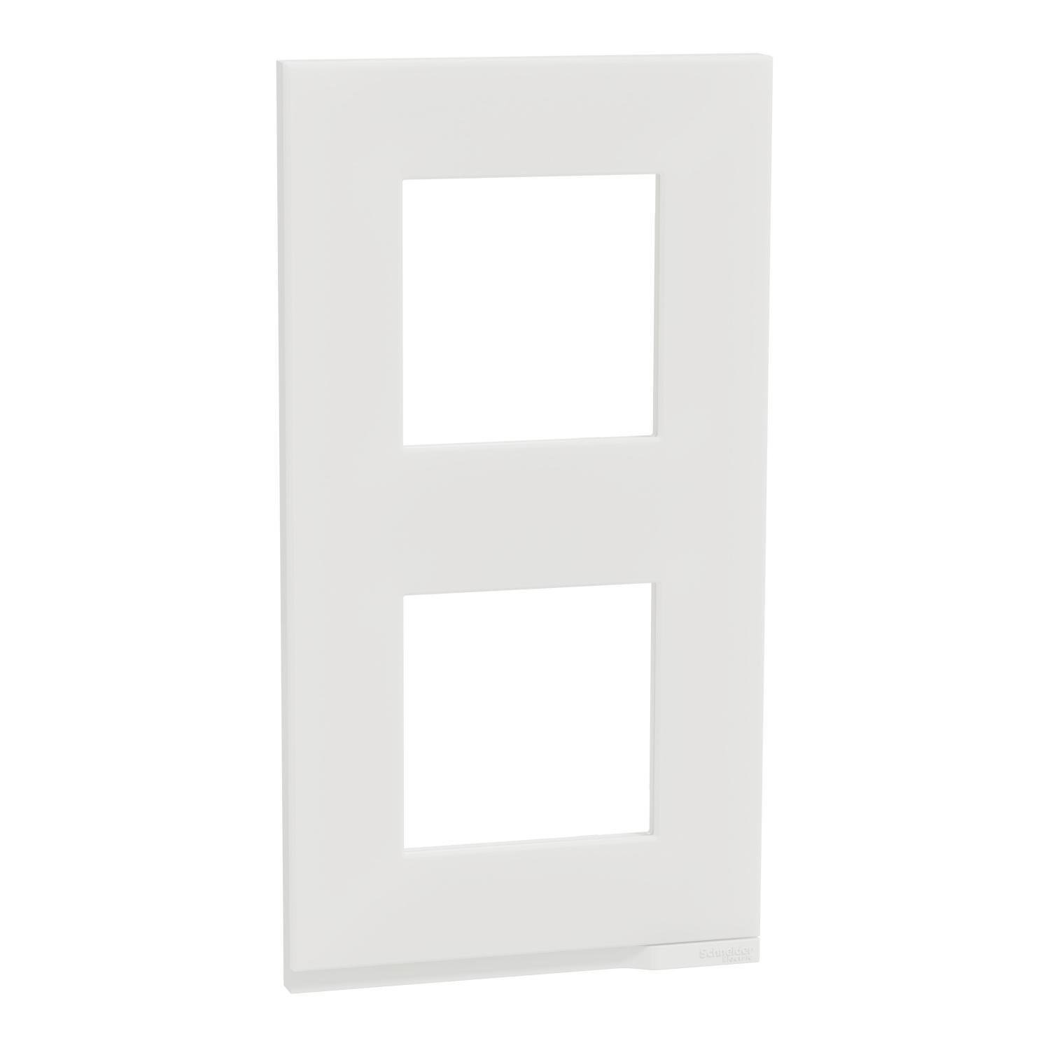 Рамка двухместная Schneider Electric Unica Pure вертикальная Матовое стекло (NU6004V89) Рамка двухместная Schneider Electric Unica Pure вертикальная Матовое стекло (NU6004V89)