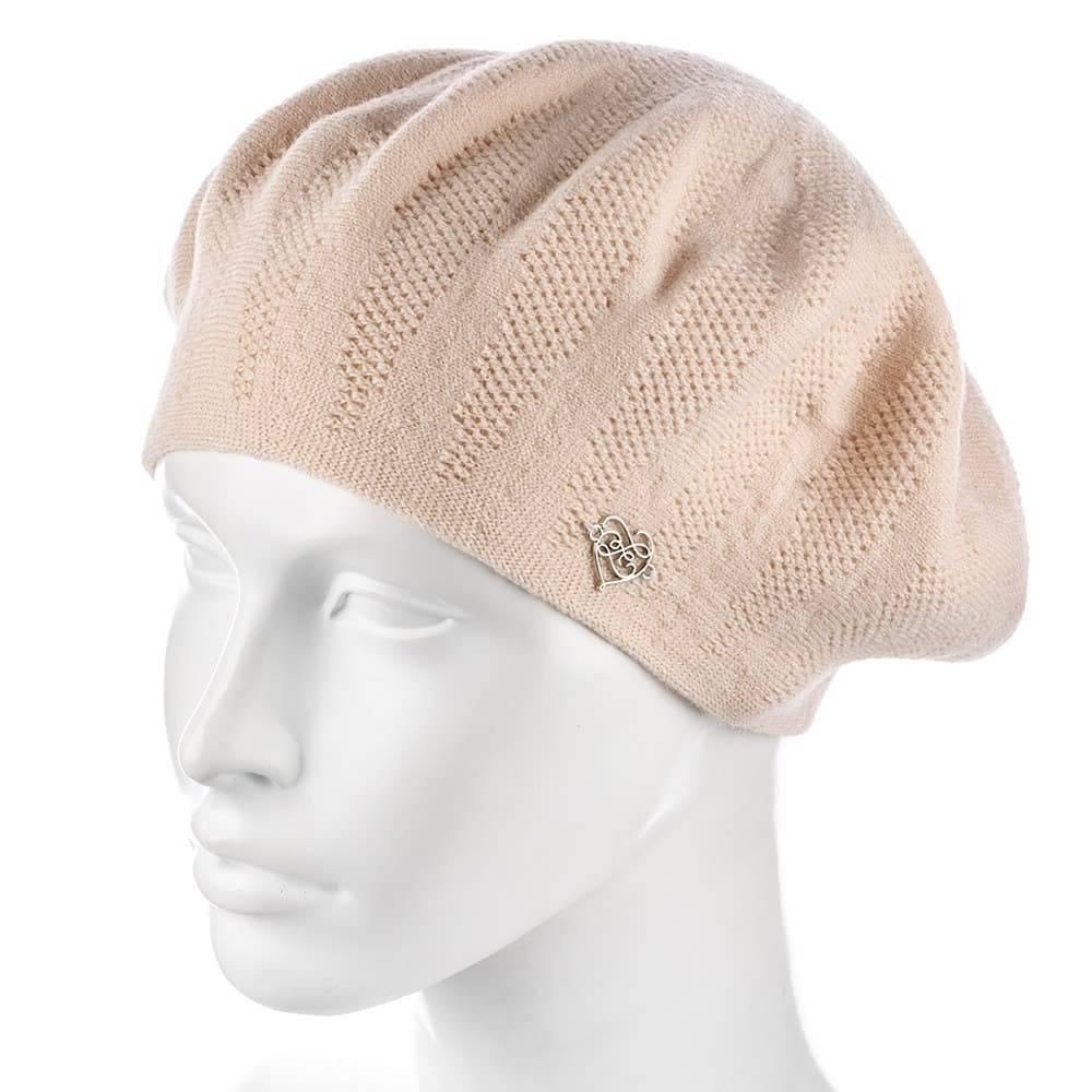 Берет женский Zolly ZH193 двойной Кремовый