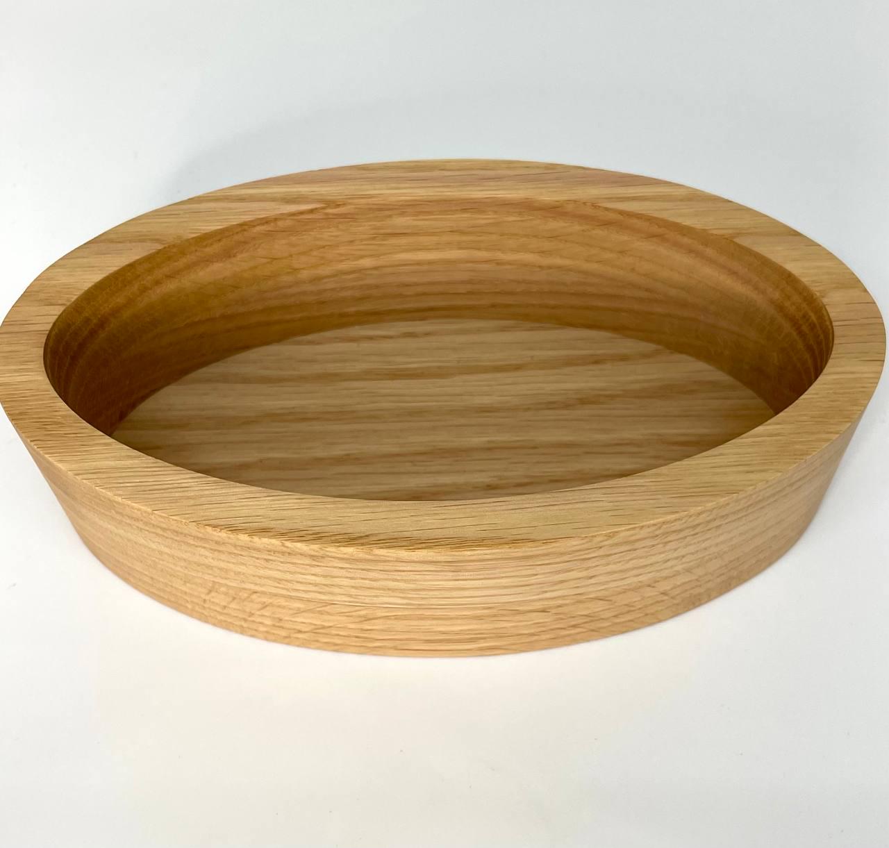 Овальная емкость из красного дуба со скругленным бортиком для изготовления контейнерной свечи (9276203) - фото 5