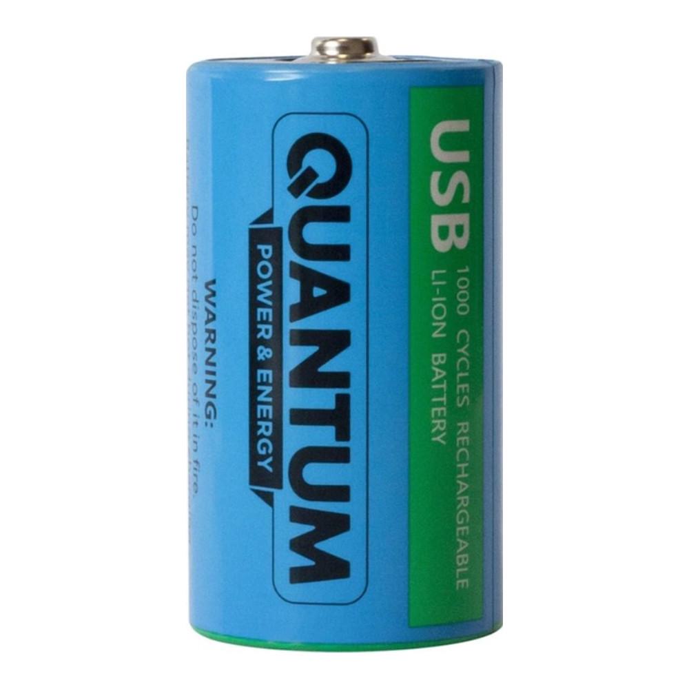 Аккумулятор Quantum USB Li-ion D 1,5V 5200 mAh plastic case 2 шт. (1868255273) - фото 3 Аккумулятор Quantum USB Li-ion D 1,5V 5200 mAh plastic case 2 шт. (1868255273) - фото 3