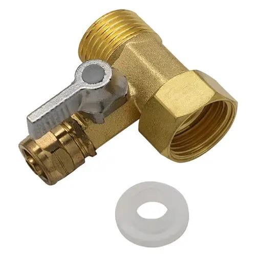 Тройник латунный с краном американка 1/2"x1/2"x1/4" для фильтра обратного осмоса (27457272) - фото 2 Тройник латунный с краном американка 1/2"x1/2"x1/4" для фильтра обратного осмоса (27457272) - фото 2