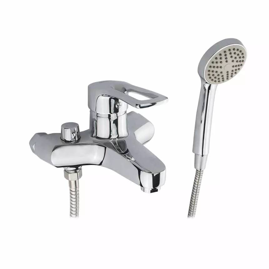 Смеситель для ванны WEZER FAD3-181 однорычажный Ø 40 мм алюминий Хром (SQ-1036563)